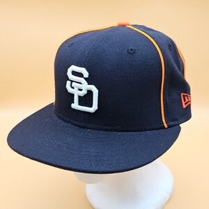 San Diego Padres Hat Cap New Era Fitted Size 7 1/4 Cooperstown Throwback MLB